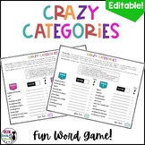 Categories Games - Word Puzzles for Icebreakers, Brain Bre