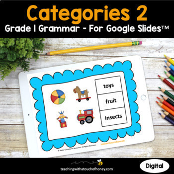 Preview of Categories Grammar Practice | 1st Grade Grammar Activities