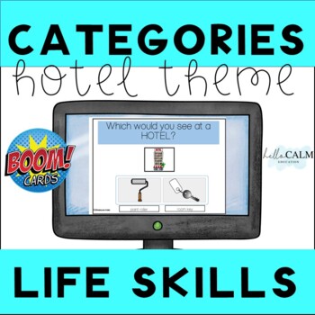 Preview of Categories - Hotel Theme - BOOM Cards - Interactive