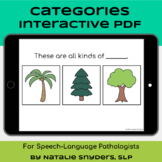 Categories Interactive PDF - No Print - Speech Language Therapy