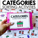 Categories Sorting Activity Christmas Theme for Speech Therapy