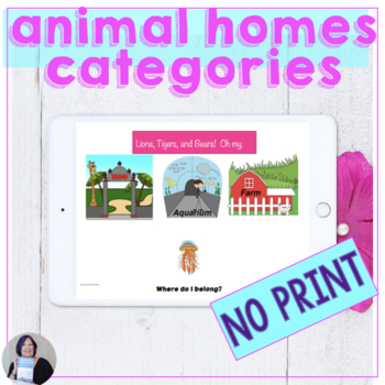 Animal Homes Sort Teaching Resources | TPT
