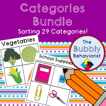 Preview of Categories Sorting Bundle- 29 Categories!