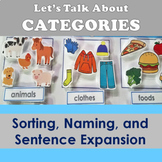 Categories: Sorting, Naming, and Sentence Expansion File Folder