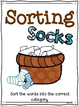 Preview of Categories Sorting Socks Activity