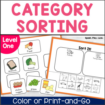 SPEECH THERAPY food group categories sort fruit vegetables meat protein  dairy +