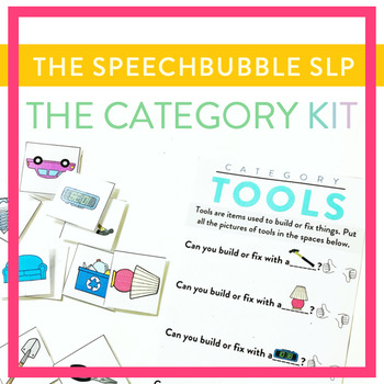 Preview of Categories Speech Therapy Activities - The Category Kit