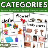 Categories Speech Therapy Activities with Real Pictures