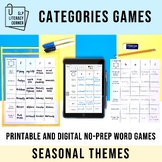 Categories Word Games for Vocabulary Language Literacy Pri
