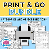 Categories and Object Functions Print and Go Bundle for Sp