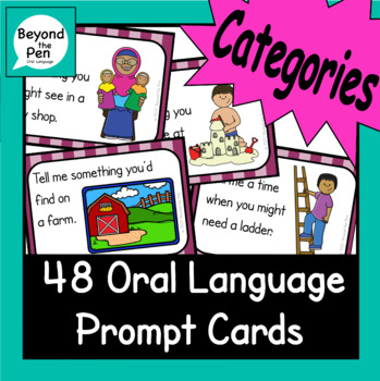 Preview of Categories for vocabulary building EAL literacy oral language skills
