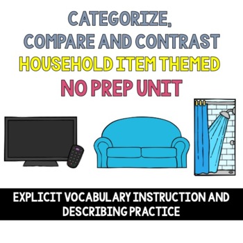Preview of Categorize, Describe, Compare and Contrast Household Objects