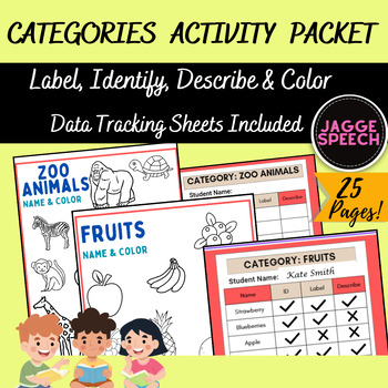 Preview of Categories Identify, Label, Describe and Color Packet