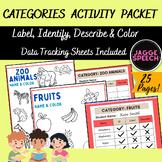 Categories Identify, Label, Describe and Color Packet