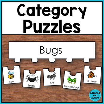 Preview of Category Sorting Activities - Sorting Objects into Categories Puzzles