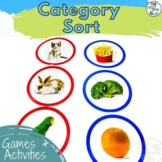 Category Sorting Autism Special Education Speech Physical 