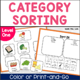 Categories Speech Therapy Activities - Category Sorting - 