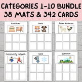 Category Sorting Bundle 1-10 | Speech Therapy | Sorting Ob