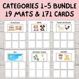 Category Sorting Bundle 1-5 | Speech Therapy | Sorting Obj