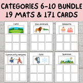 Category Sorting Bundle 6-10 | Speech Therapy | Sorting Ob