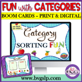Categories Sorting Boom Cards | Digital & Printable | Vocabulary Building
