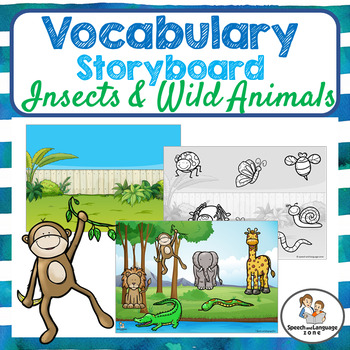 Category Sorting Zoo Animals & Insects - Stick on Backgrounds - Speech  Therapy