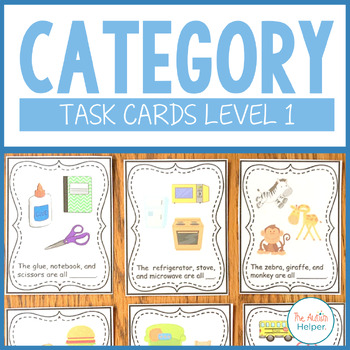 Preview of Category Task Cards