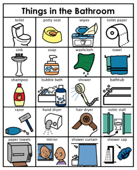 Category/Concept Boards - Things in the Bathroom