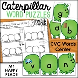 Caterpillar CVC Word Puzzles - CVC Activity - Butterfly Li