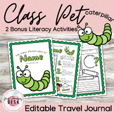 Caterpillar Class Pet Journal *Editable