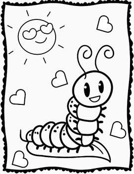 cute caterpillar coloring pages