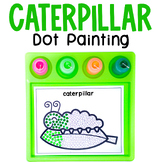 Caterpillar Craft - Spring Q-Tip Painting - Preschool PreK