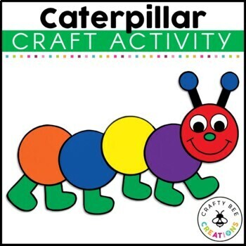 Preview of The Very Hungry Caterpillar Insect Craft Activities Spring June Kindergarten