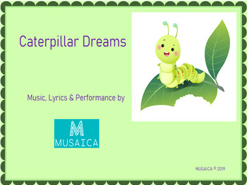 Preview of Caterpillar Dreams _ ages 3 - 7 _Lyrics videos _ karaoke tracks _ PDF lyrics
