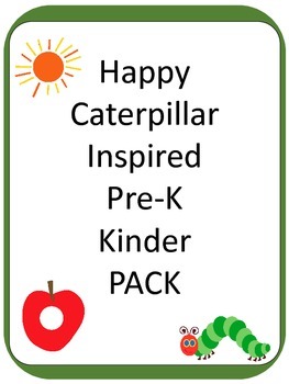 Preview of Caterpillar Inspired PreK and Kinder Pack 200+ PAGES and GAMES