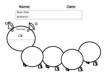 Preview of Caterpillar Main Idea and Facts Organizer