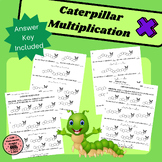 Caterpillar Multiplication Worksheet