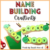Name Building Craftivity - EDITABLE - Caterpillars