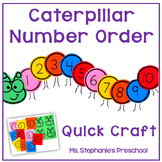 Caterpillar Number Order Quick Craft  DOLLAR DEALl!