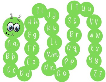 Caterpillar alphabet and categories by Sweet Speechie by Tania | TPT