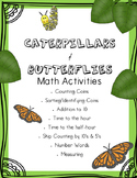 Caterpillar and Butterflies Math Activities