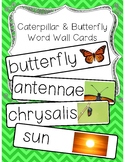 Caterpillar and Butterfly Word Cards