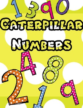Preview of Caterpillar number and number words 1-20 BLACK AND WHITE