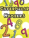 Caterpillar number and number words 1-20 BLACK AND WHITE
