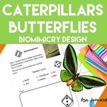 Preview of Caterpillars & Butterflies Project | Biomimicry Design Activites |  Nonfiction