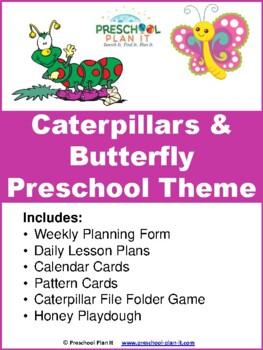 Preview of Caterpillars & Butterfly Preschool Theme