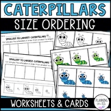 Caterpillars Size Ordering for Bugs Theme | Order by Size 