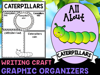 Preview of Caterpillars : Graphic Organizers and Writing Craft Set : Science Literacy