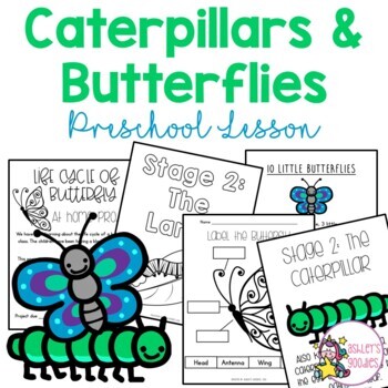 Preview of Caterpillars and Butterflies Preschool Highscope Lesson