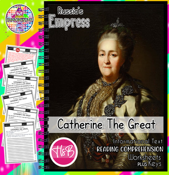 Preview of Catherine The Great | Russia’s Empress| Reading Comprehension | Social Studies|